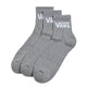 Vans Women&#39;s Classic Half Crew Sock 3-Pack in Heather Grey