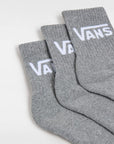 Vans Women's Classic Half Crew Sock 3-Pack in Heather Grey