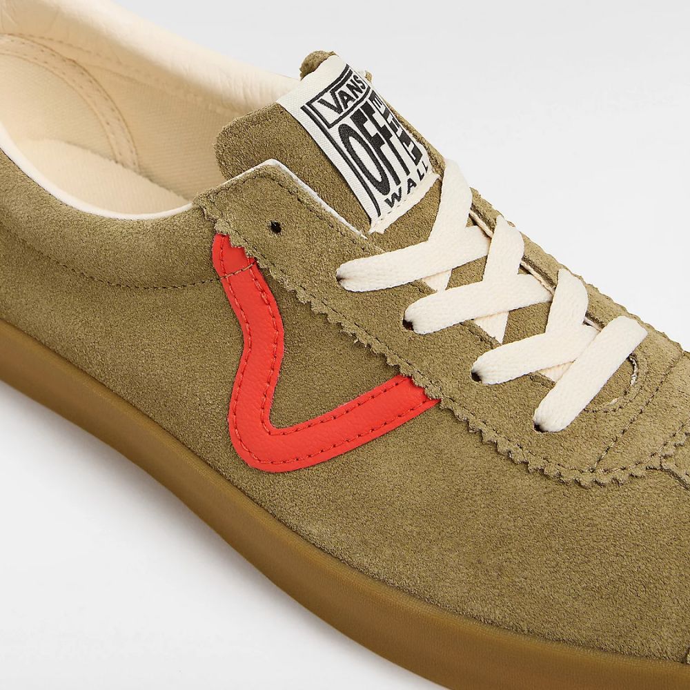 Vans Men&#39;s Sport Low in Olive/Red