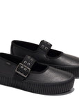 Vans Women's Mary Jane Creeper in Grunge Core Black Leather