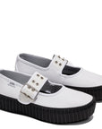 Vans Women's Mary Jane Creeper in Grunge Ballet White/Black