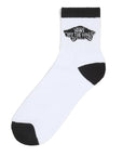 Vans Art Half Crew Sock in White/Black