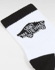 Vans Art Half Crew Sock in White/Black