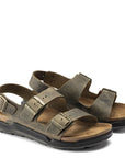 Birkenstock Men's Milano CT Oiled Leather in Faded Khaki