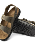 Birkenstock Men's Milano CT Oiled Leather in Faded Khaki