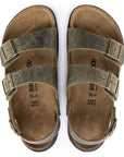 Birkenstock Men's Milano CT Oiled Leather in Faded Khaki