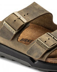 Birkenstock Men's Arizona Cross Town Oiled Leather in Faded Khaki