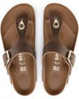 Birkenstock Women's Gizeh Big Buckle Leather in Cognac