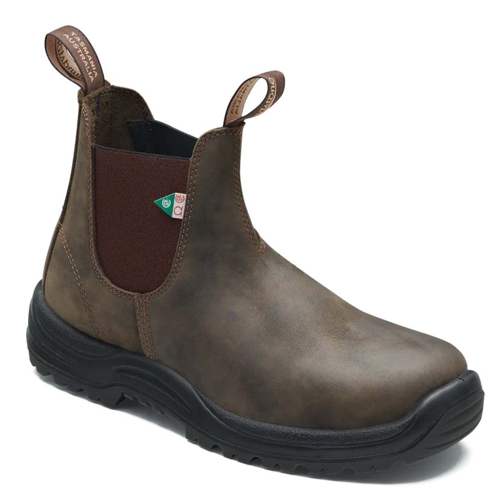 Blundstone Work Safety Boot 180 in Waxy Rustic Brown