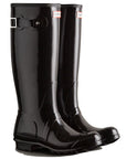 Hunter Women's Original Tall Gloss Rain Boots in Black