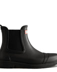 Hunter Women's Commando Chelsea Boots in Black