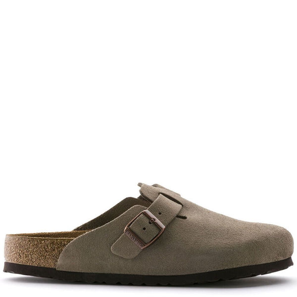 Birkenstock Boston Taupe Suede (Narrow Width)