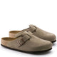 Birkenstock Men&#39;s Boston Softbed Suede Leather in Taupe