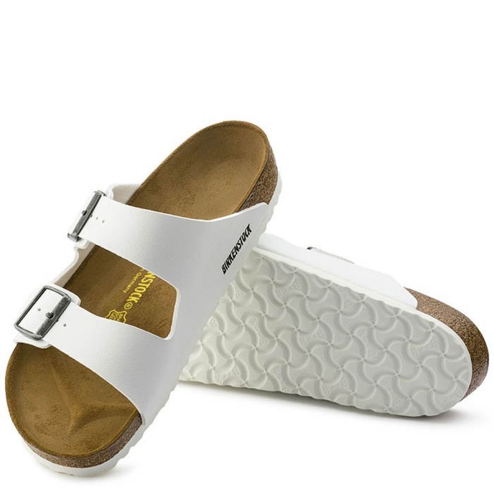 All white birkenstocks women's online