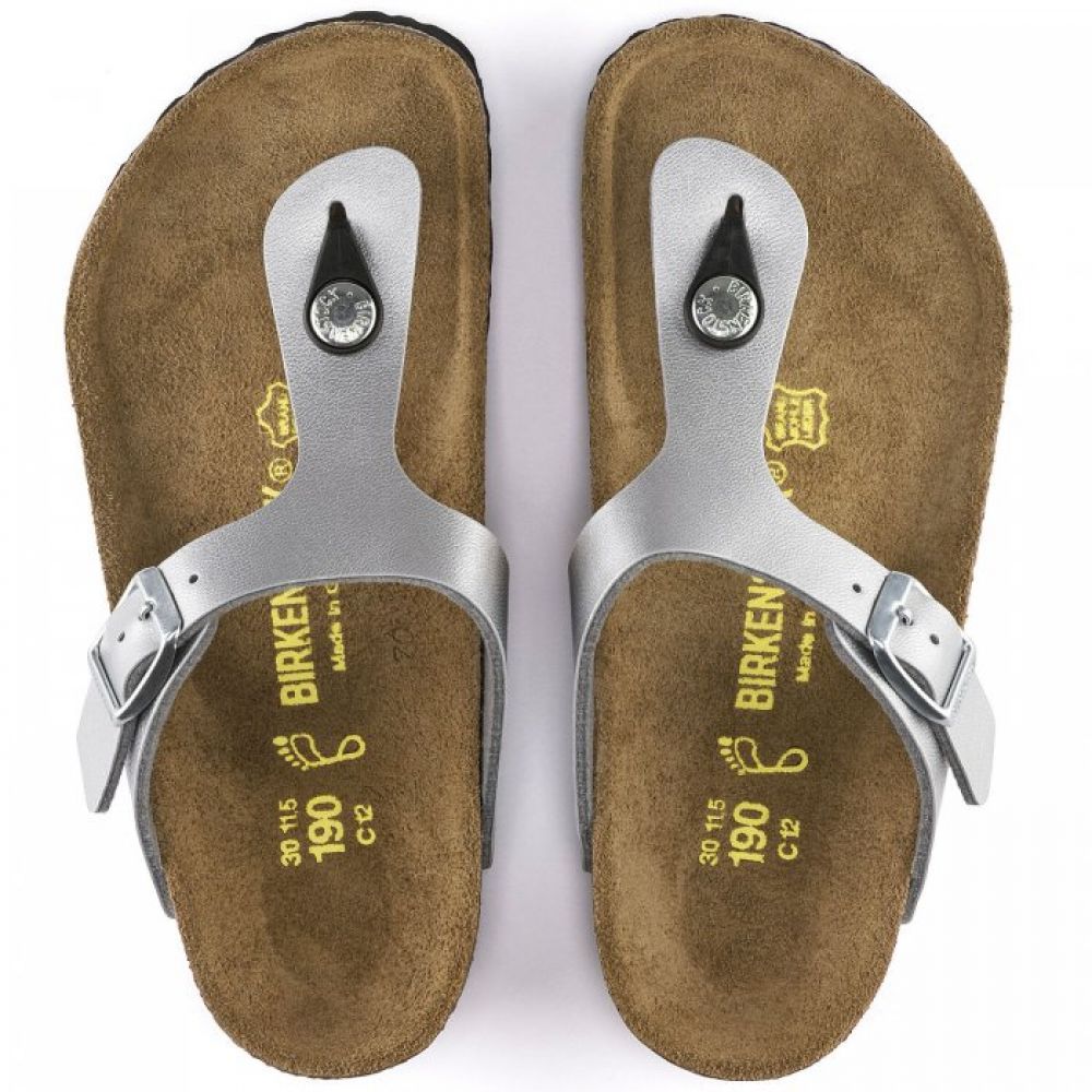 Kids silver hot sale birkenstock