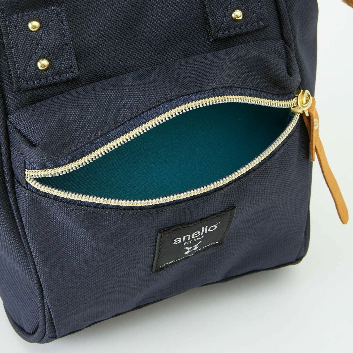 Anello Cross Bottle Micro Bag in Navy