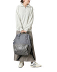 Anello Premium Clasp Backpack Large in Grey