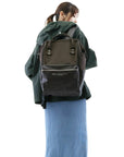 Anello Premium Clasp Backpack Regular in Brown