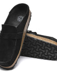 Birkenstock Women's Buckley Suede Leather in Black (Narrow Width)