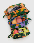 Baggu 3D Zip Set in Orange Trees