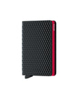 Secrid Cubic Slim Wallet in Black/Red