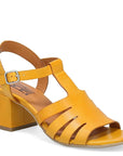 Miz Mooz Women's Boardwalk Heeled Sandal in Ochre