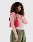 Baggu Mini Nylon Shoulder Bag in Candy Apple