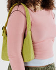 Baggu Mini Nylon Shoulder Bag in Lemongrass