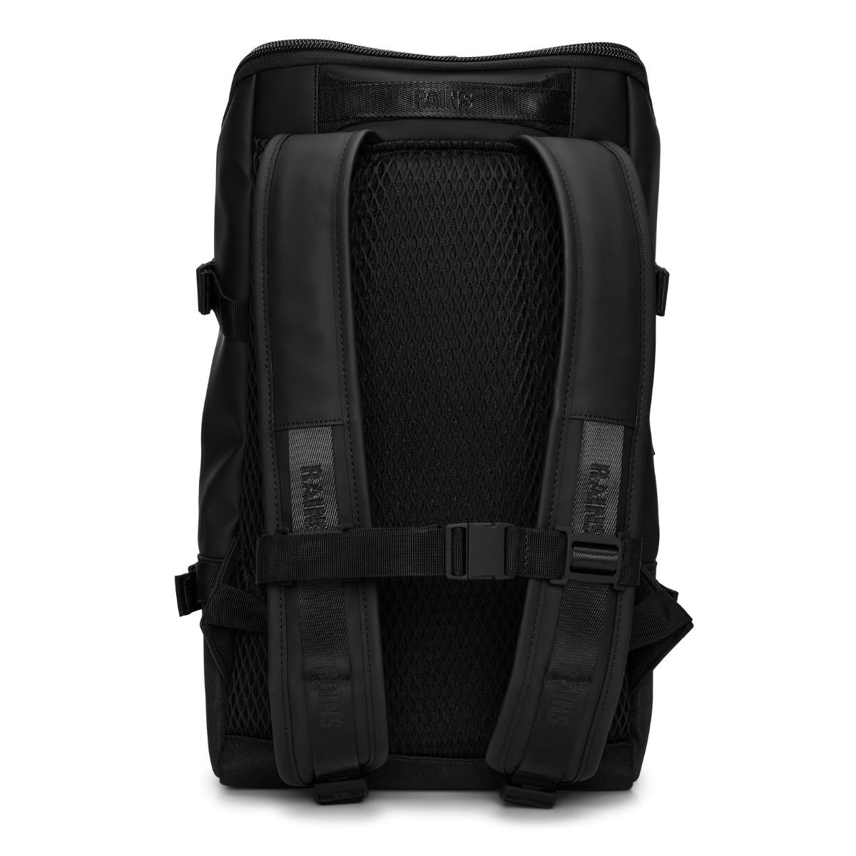 Rains Trail Cargo Backpack in Black