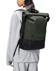 Rains Trail Rolltop Backpack in Green