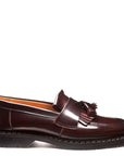 Solovair Tassel Loafer in Burgundy Rub-Off