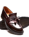 Solovair Tassel Loafer in Burgundy Rub-Off