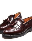 Solovair Tassel Loafer in Burgundy Rub-Off