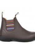 Blundstone Kids 1413 in Brown with Striped Elastic