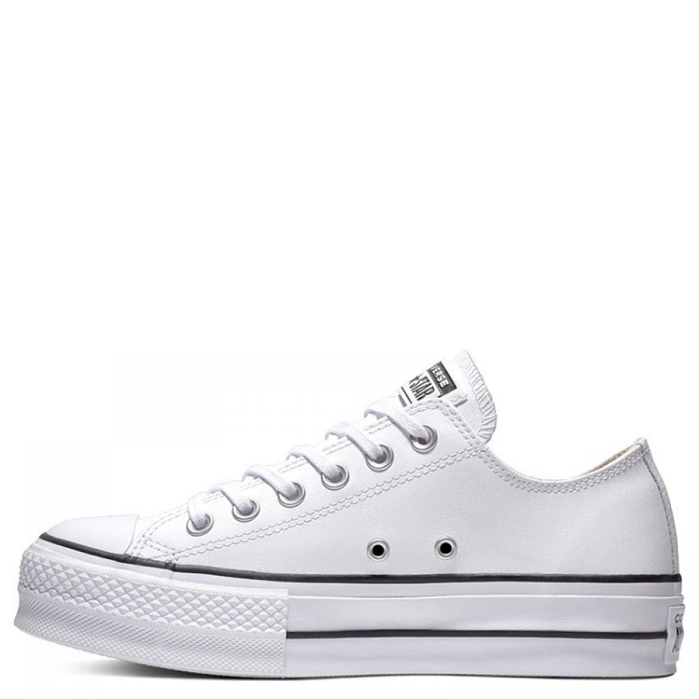 Converse Women's Chuck Taylor All Star Lift Leather - White ...