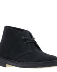 Clarks Women's Desert Boot in Black Suede