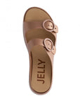 Lemon Jelly Women's Gaia Platform Slides in Brown