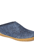 Glerups Open Heel Rubber Sole in Denim