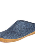 Glerups Open Heel Rubber Sole in Denim