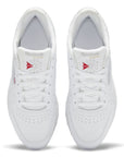 Reebok Women's Classic Leather in Cloud White/Cloud White/Pure Grey 3