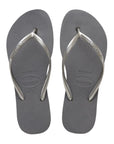 Havaianas Women's Slim Flatform Flip Flop in Steel Grey