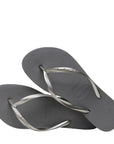 Havaianas Women's Slim Flatform Flip Flop in Steel Grey