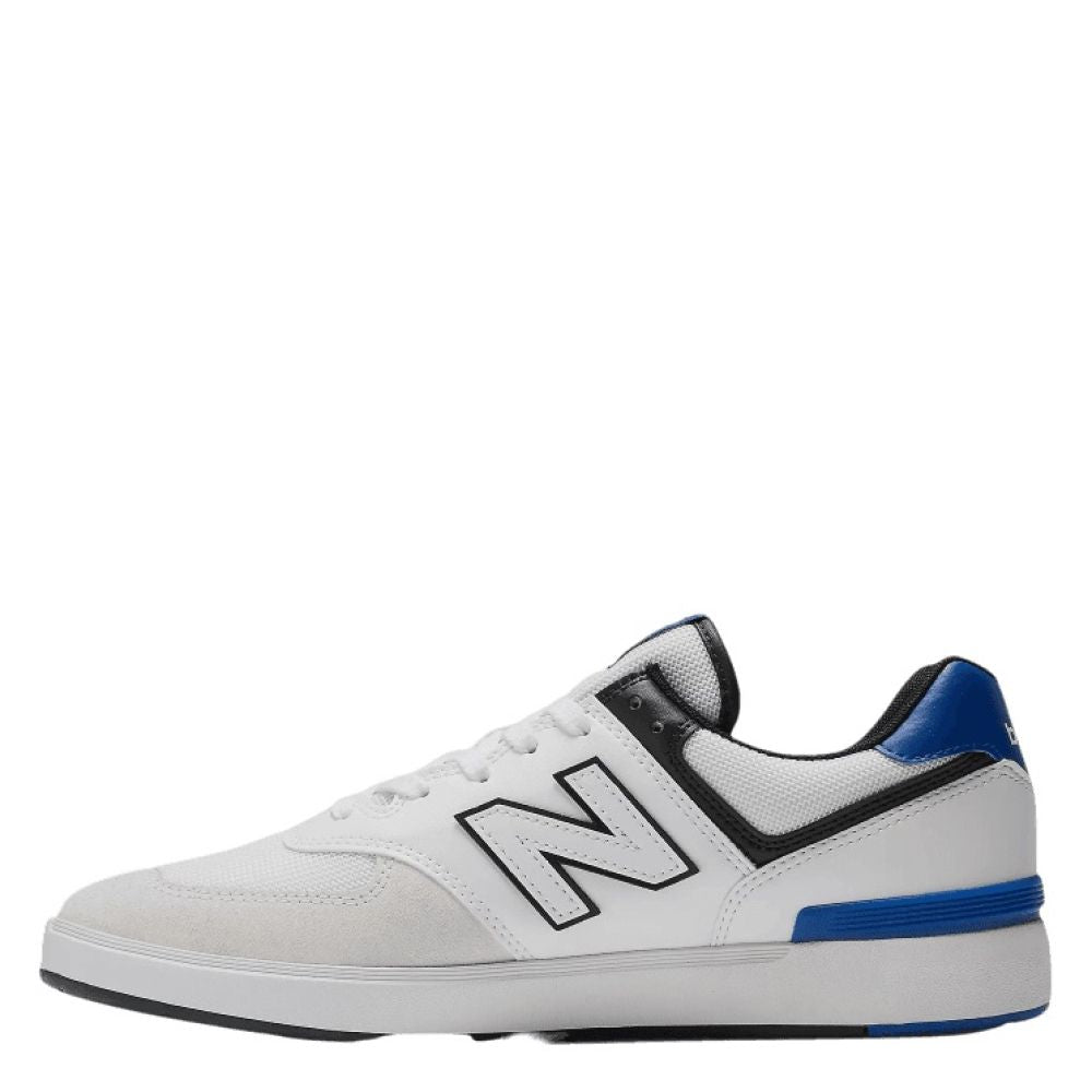 New Balance CT574 in White with Royal | Getoutsideshoes.com