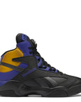 Reebok Men's Shaq Attaq Basketball Shoes in Core Black/Bold Purple/Collegiate Gold