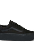 Vans Women's Old Skool Stackform in Suede/Canvas Black/Black